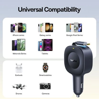 “car charger retractable cable USB-C Australia”

“90W car charger USB-C Lightning Built-in cable Australia”

“fast car charger 12V socket USB-C Australia”

“car phone charger for iPhone Android Australia”