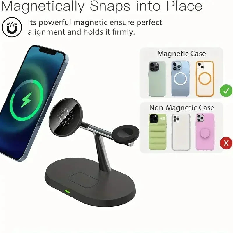Magnetic Wireless Charger Stand For iPhones