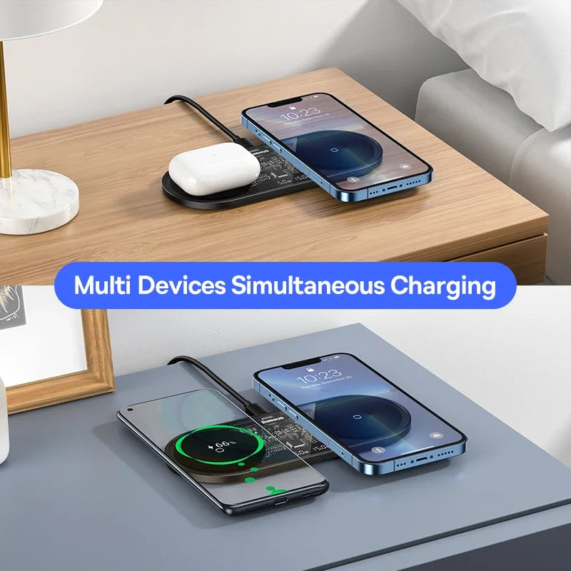 “multi-wireless charger Australia phone earbuds and watch charging station”

“3-in-1 wireless charger pad dual device phone wireless charging station Australia”

“wireless charging station multi device iPhone Android nightstand Australia”

“fast wireless charger multi device pad for two phones Australia”

“wireless charger multi-device dock for phone and smartwatch Australia”